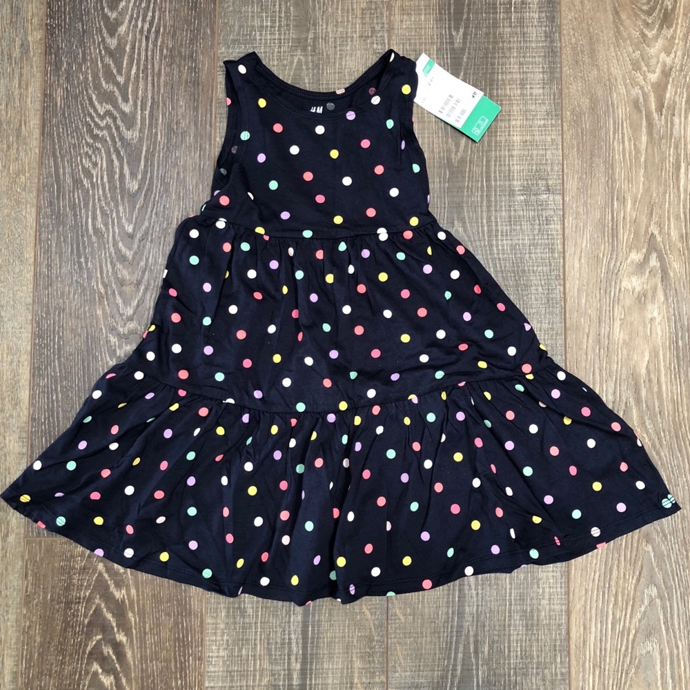 H&M girls polk a dot dress